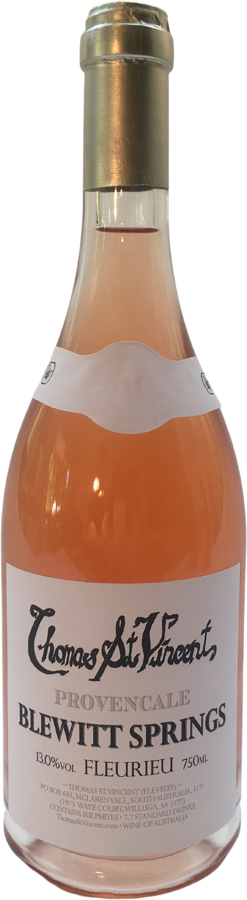 Thomas St Vincent Blewitt Springs Fleurieu Provencale Rose